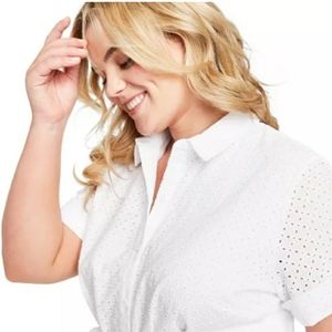 White Eyelet Dress Lisa Marie Fernandez Plus Size